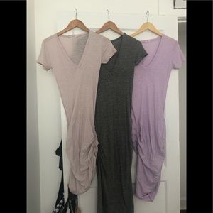 Monrow tee shirt dress Size S, 3 color set